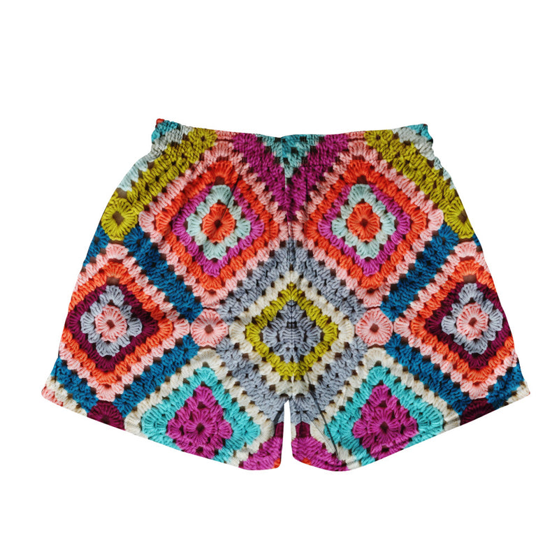 Basic Mesh Short - Diamond Crochet Pattern