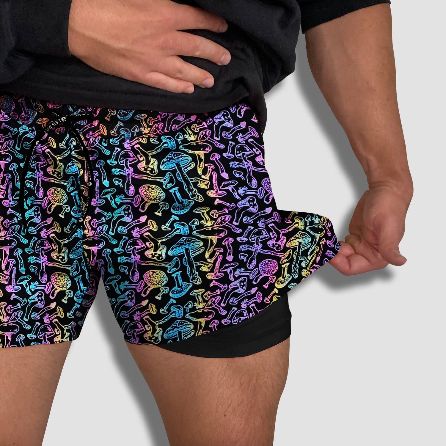 Men's Active Liner Shorts 2.0 - MUSHROOM Reflective – Flexliving