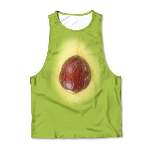 Printed Muscle Tank - Avocado