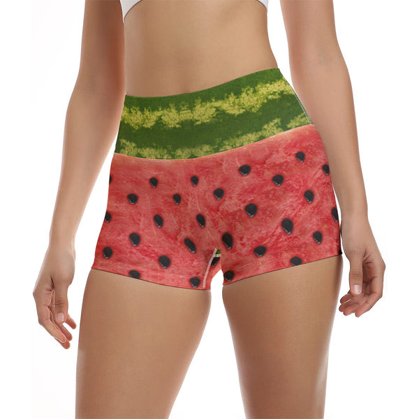 Printed Active Shorts - Watermelon