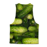 Printed Muscle Tank - Pickles