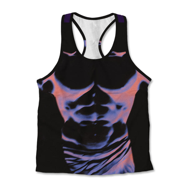 Printed Jersey Tank - Body Map Infrared