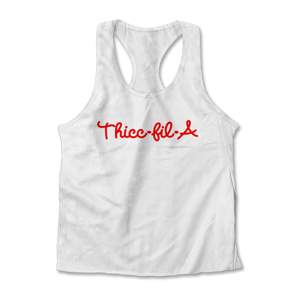 Printed Jersey Tank - Thicc-fil-A