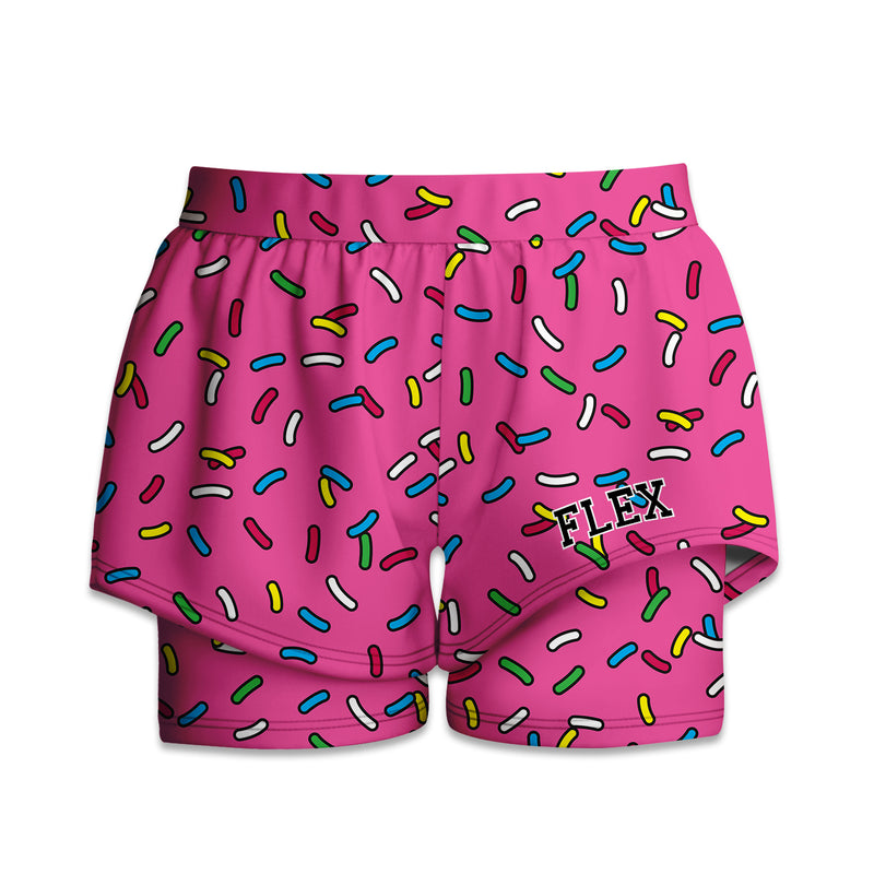 Printed Liner Shorts -  Cartoon Sprinkles