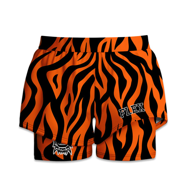 Printed Liner Shorts - Tiger Print