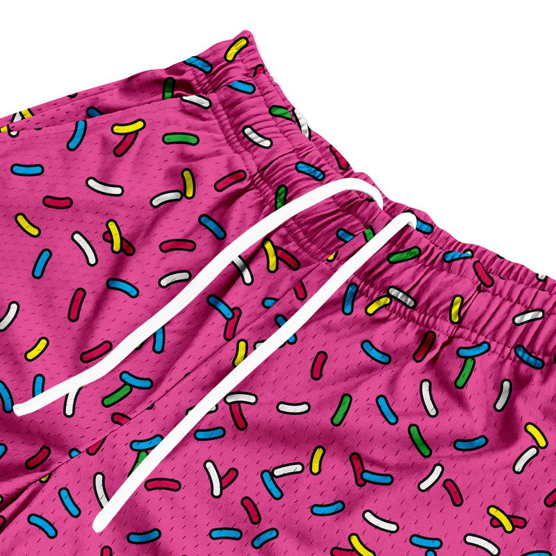 Mesh Flex Shorts 5" - Cartoon Sprinkles