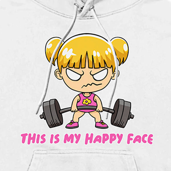 This Is My Happy Face Unisex Hoodie