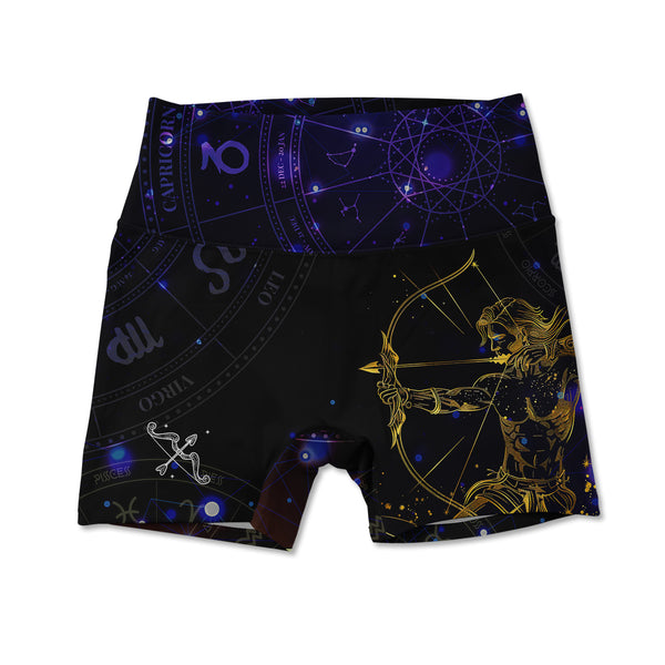 Printed Active Shorts - Sagittarius