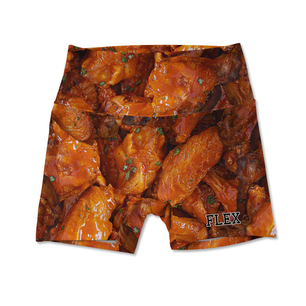 Printed Active Shorts - Chicken Wings