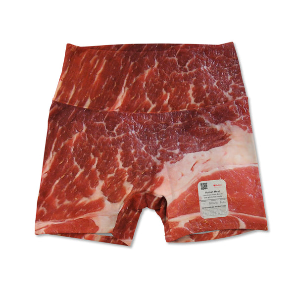 Printed Active Shorts - Human Meat