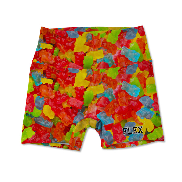 Printed Active Shorts - Gummy Bears