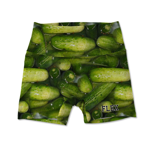 Printed Active Shorts - Pickles