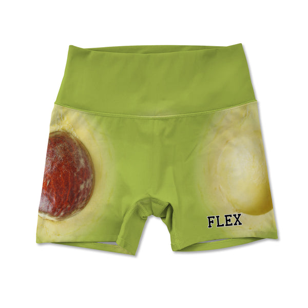 Printed Active Shorts - Avocado