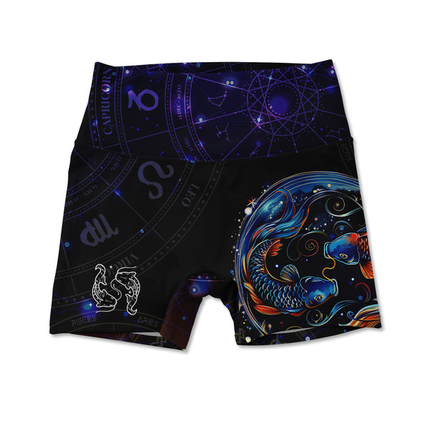 Printed Active Shorts - Pisces