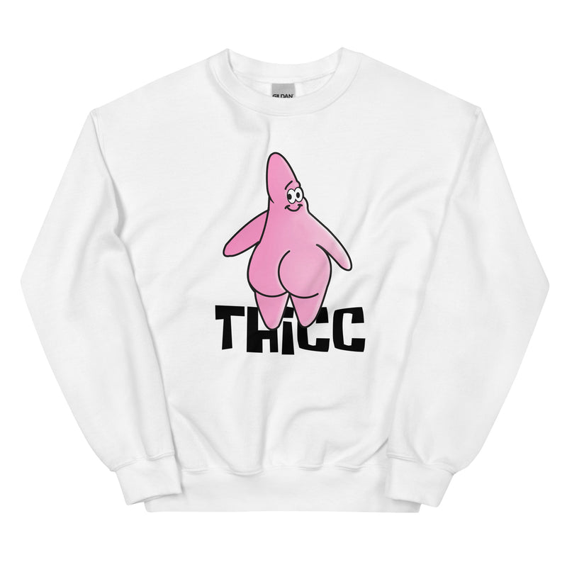 Thicc Star Parody Unisex Sweatshirt