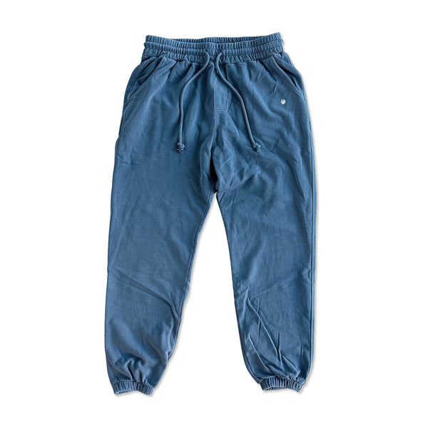 Retro Washed Terry Sweatpants - Blue (50% OFF!)