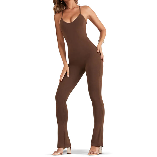 Flare Bodysuit - Brown (50% OFF!)