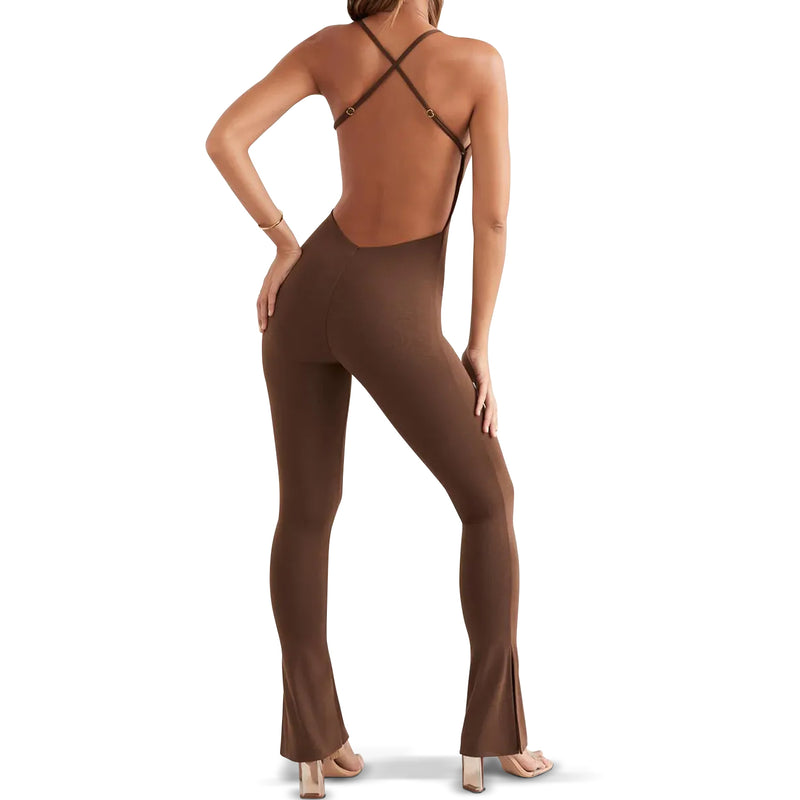 Flare Bodysuit - Brown (50% OFF!)