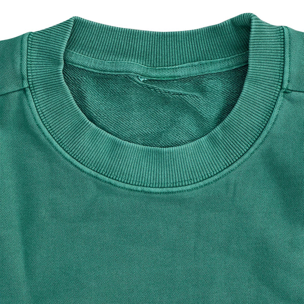 Retro Washed Terry Crewneck - Green (50% OFF!)