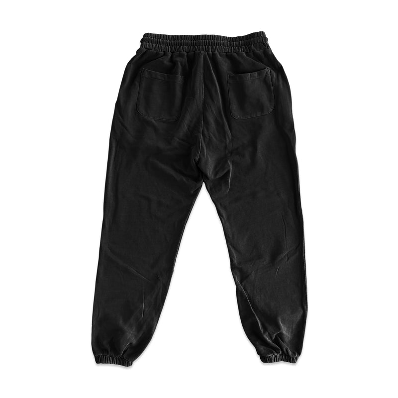 Retro Washed Terry Sweatpants - Black (50% OFF!)