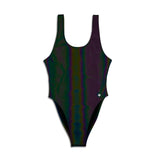 This Women’s One Piece Swimsuit is super unique and cool because of the Rainbow Reflective outer fabric that changes color when light hits it, perfect for festivals, shows, swimming, inner-space voyages, or anything your adventure calls for!