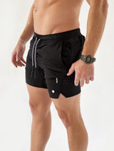 The shorts feature a 7” inseam, crafted with functional features ideal for high intensity training and everyday use.