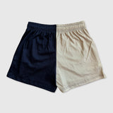 Mesh Shorts 5" Yin Yang Drip - Black Cream Color Block (50% OFF!)
