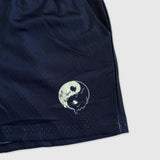 Mesh Shorts 5" Yin Yang Drip - Black Cream Color Block (50% OFF!)