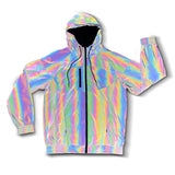 LZLRUN Rainbow Reflective Windbreaker Jacket