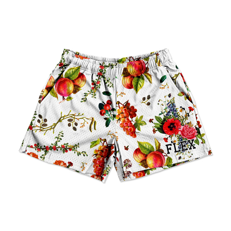 Mesh Flex Shorts 5" - Peach Orchard