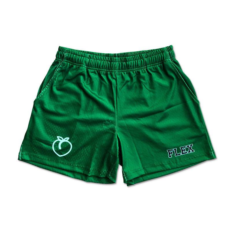 Mesh Flex Shorts 5" - Green