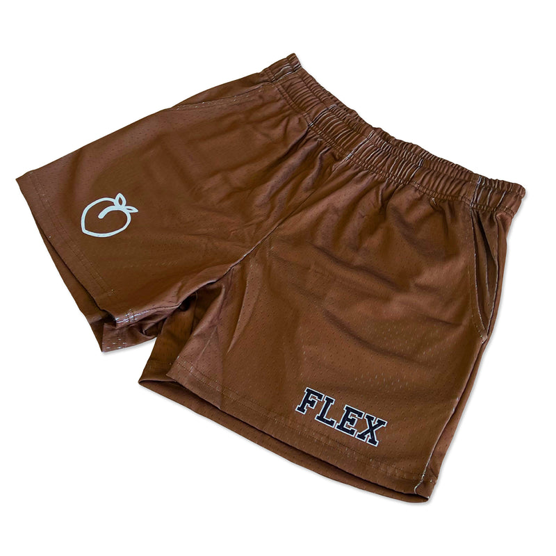 Mesh Flex Shorts 5" - Brown