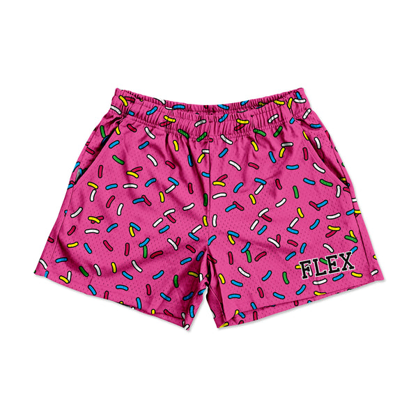 Mesh Flex Shorts 5" - Cartoon Sprinkles