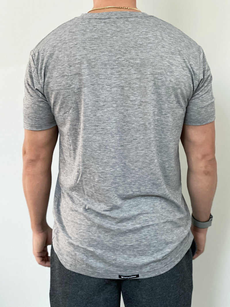 This everyday tee is perfect for sweaty days, sunny days, and even lazy days, it is made up of a buttery-soft fabric that doesn’t shrink and lasts longer than 100% cotton.