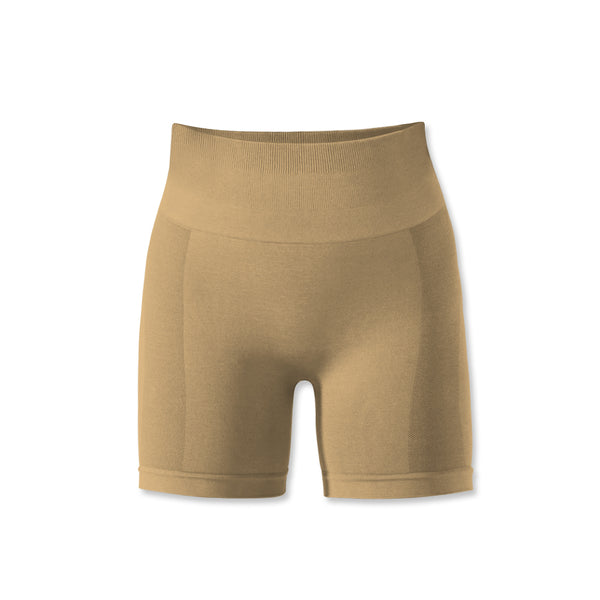 Seamless Active Shorts - Coffee