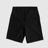 Ribbed Biker Shorts Yin Yang Drip - Black