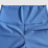 Ribbed Biker Shorts Yin Yang Drip - Blue