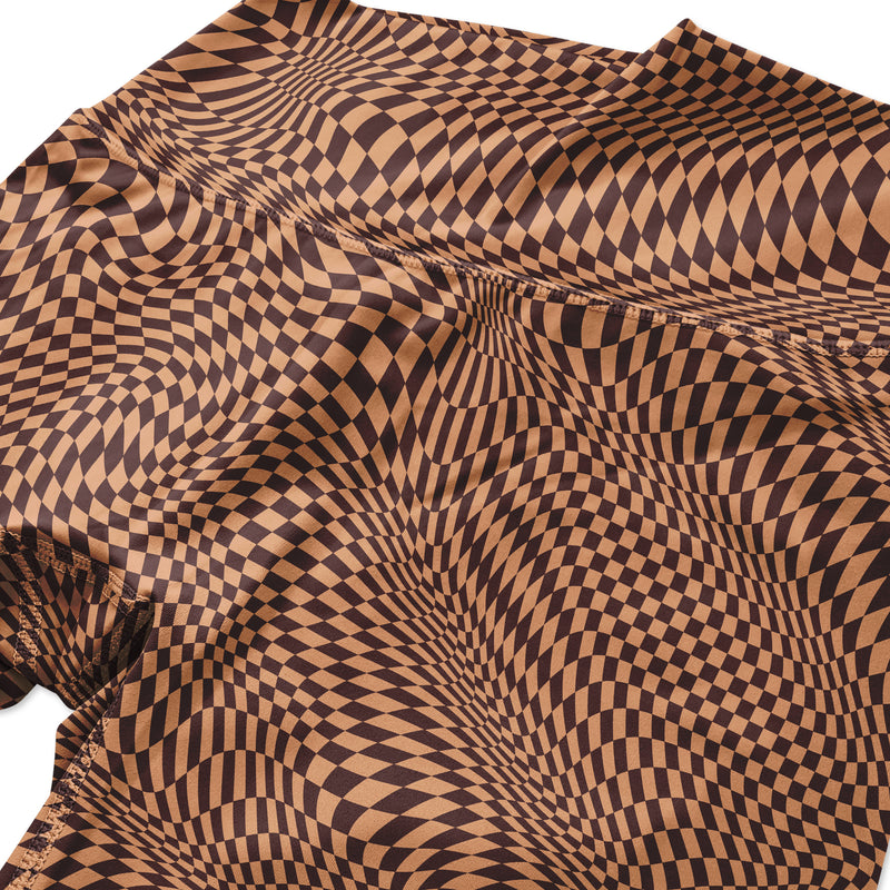 Prime Active Short - Brown Trippy Checkered