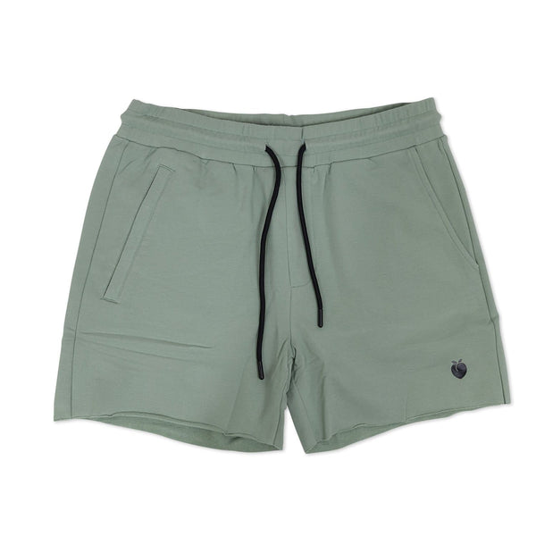 This short is 95% french terry cotton with Elasticated waistband with drawstrings for extra stretch for maximum comfort and just enough length to celebrate those quads.