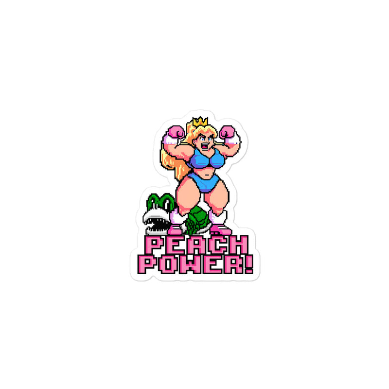 Peach Power Sticker