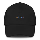 Affordable dad hat, 100% chino cotton twill, best dad hat, Dad Hat Baseball Cap. Black cap, black hat.