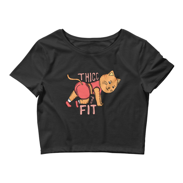 THICC AND FIT CROP TEE